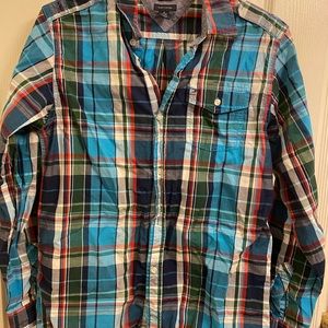 Tommy Hilfiger boy plaid long sleeves shirt XL 20